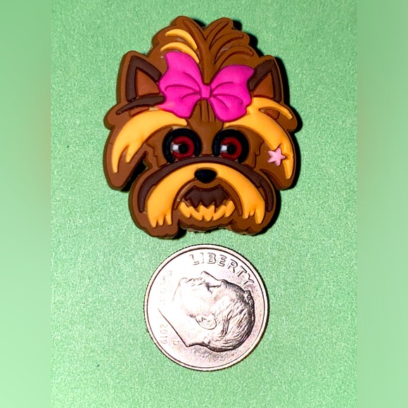 (10 for $15) Yorkshire Different Dog Breeds Crocs Shoe Charms - Picture 1 of 1